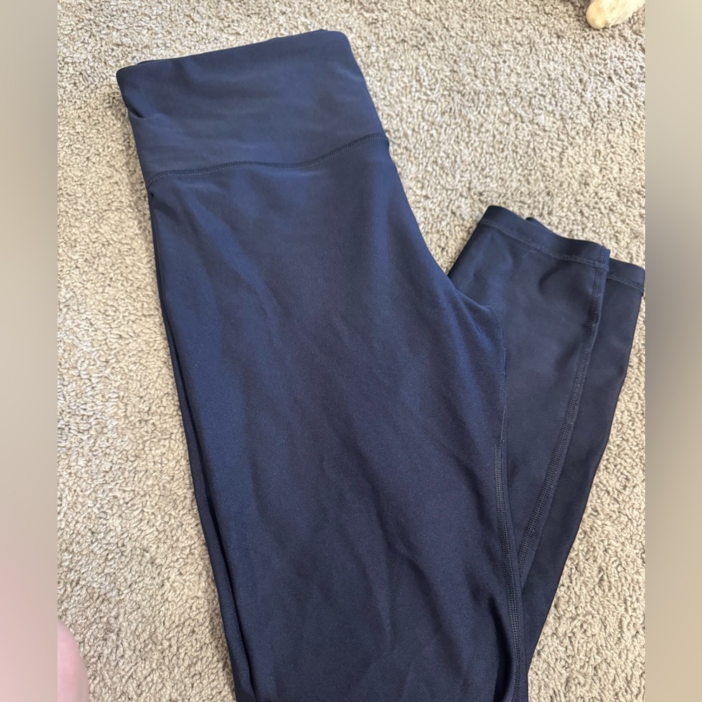 Athleta Shiny Blue  High-Waisted Leggings